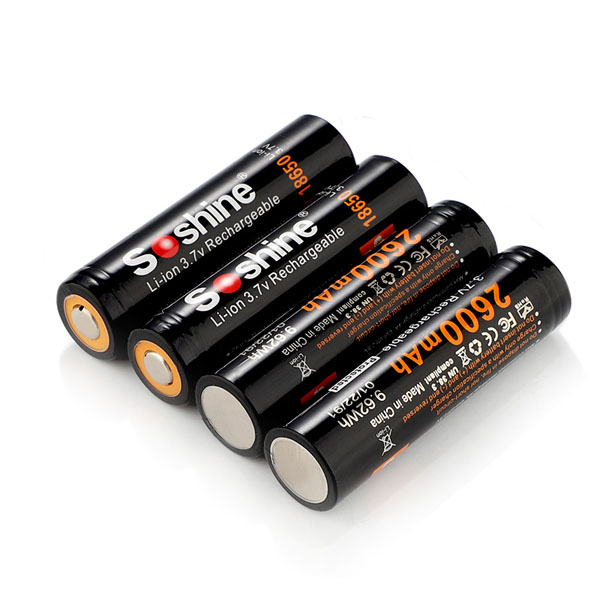 soshine 18650 battery